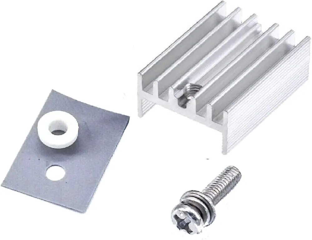 Easycargo TO-220 Heatsink Kit with Insulators & Mounts for Voltage Regulators/MOSFETs